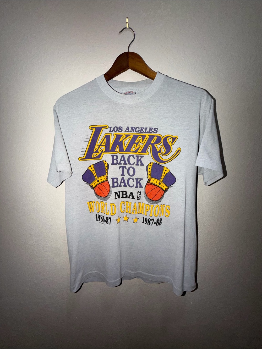 1980s Lakers Back to Back World Champions Tee